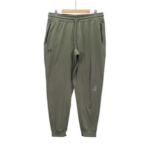 Under Armour UA Sportstyle Joggers Men's XL Olive Green Tapered Leg Loose Fit